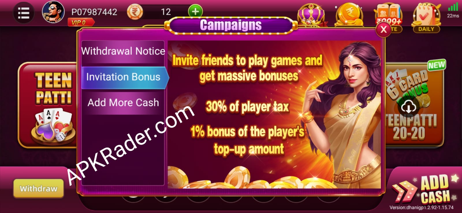 Dhani Teen Patti App - Apkrader