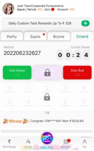 Recharge in Rxce App